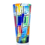 Designová skleněná váza CARNEVALE