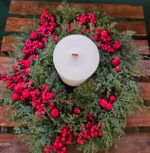 Vánoční věnec s bobulemi 50 cm - Obrázek 2