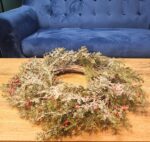 Zasněžený vánoční věnec 50 cm - Obrázek 3